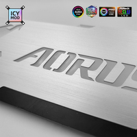 Aluminiowy wspornik GPU Aorus 5V3Pin uchwyt VGA RGB MSI ROG NVIDIA A-RGB pozioma karta graficzna wsparcie Metal AURA 12V MOD dostosuj 6